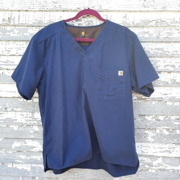 🌟 Carhartt ripstop scrub top shirt size large - Picture 1 of 5